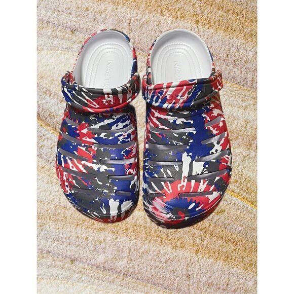 Nautica River Edge Tie-Dye clogs - Picture 1 of 6